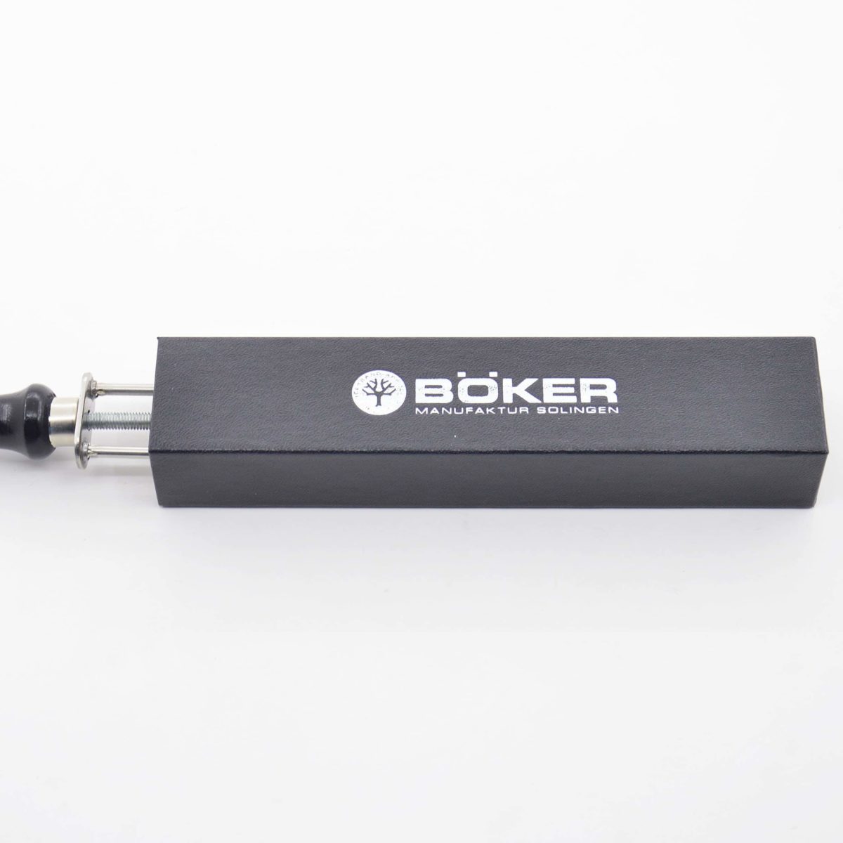 Двухсторонний кожаный ремень с натяжителем Boker для правки бритв, Германия 4