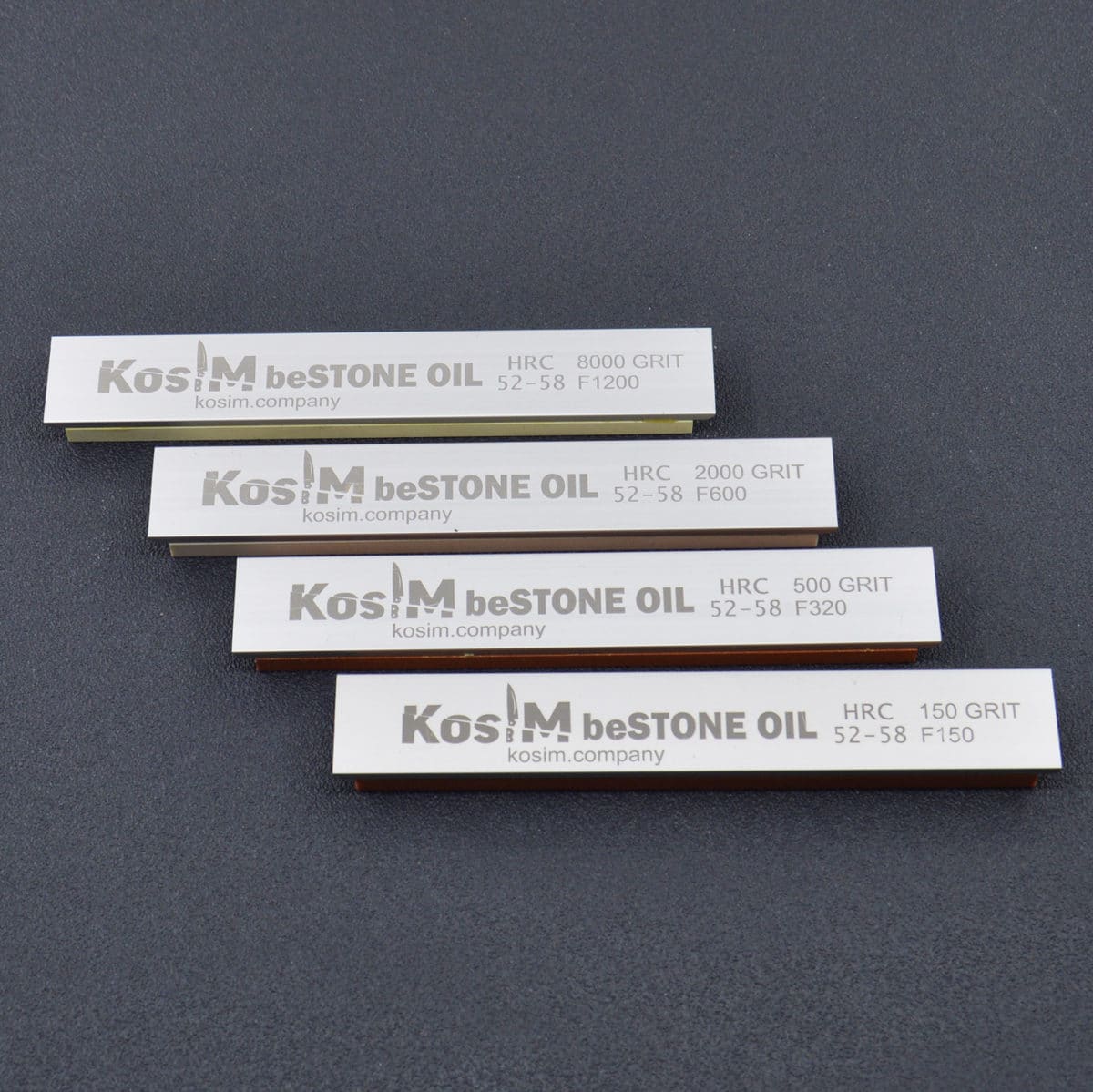 Комплект масляных точильных камней KosiM серии 89 А, 25 мм, 4 шт (ОА) 4